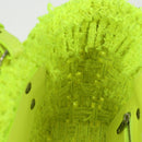 BALENCIAGA Bistro XXS Hand Bag Wool 2way Yellow Silver Auth 135947M-23