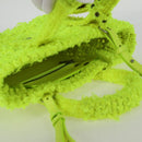 BALENCIAGA Bistro XXS Hand Bag Wool 2way Yellow Silver Auth 135947M-7