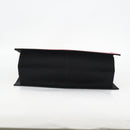 CHANEL Mademoiselle Choco Bar line Tote Bag Leather Red CC Auth 135950V-6