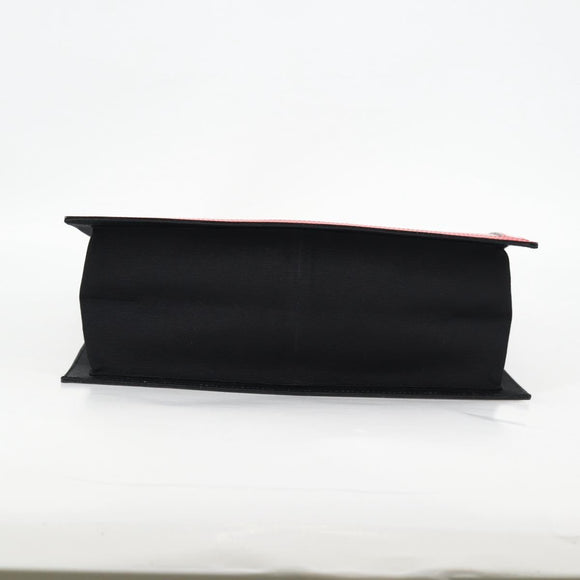 CHANEL Mademoiselle Choco Bar line Tote Bag Leather Red CC Auth 135950V