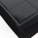 CHANEL Mademoiselle Choco Bar line Tote Bag Leather Red CC Auth 135950V-18