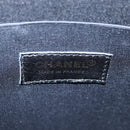 CHANEL Mademoiselle Choco Bar line Tote Bag Leather Red CC Auth 135950V-23