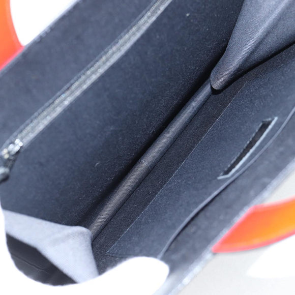 CHANEL Mademoiselle Choco Bar line Tote Bag Leather Red CC Auth 135950V