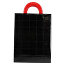 CHANEL Mademoiselle Choco Bar line Tote Bag Leather Red CC Auth 135950V-2