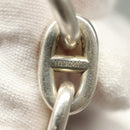 HERMES Chene Dunkle MM Bracelet Ag925 17 Links Silver Auth 135953V-10