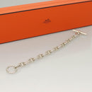 HERMES Chene Dunkle MM Bracelet Ag925 17 Links Silver Auth 135953V-13