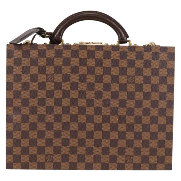 LOUIS VUITTON Damier Ebene Boite Bijou Jewelry Box SPO LV Auth 135955SV
