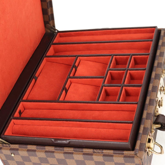 LOUIS VUITTON Damier Ebene Boite Bijou Jewelry Box SPO LV Auth 135955SV