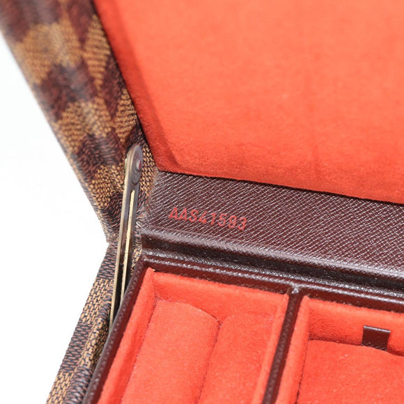 LOUIS VUITTON Damier Ebene Boite Bijou Jewelry Box SPO LV Auth 135955SV