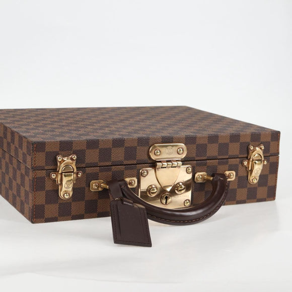 LOUIS VUITTON Damier Ebene Boite Bijou Jewelry Box SPO LV Auth 135955SV