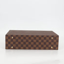 LOUIS VUITTON Damier Ebene Boite Bijou Jewelry Box SPO LV Auth 135955SV-5