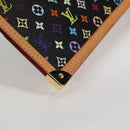 LOUIS VUITTON Multicolor Agenda GM Day Planner Cover Black R20893 Auth 135956V-15