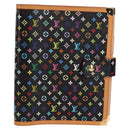 LOUIS VUITTON Multicolor Agenda GM Day Planner Cover Black R20893 Auth 135956V-13