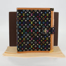 LOUIS VUITTON Multicolor Agenda GM Day Planner Cover Black R20893 Auth 135956V-12