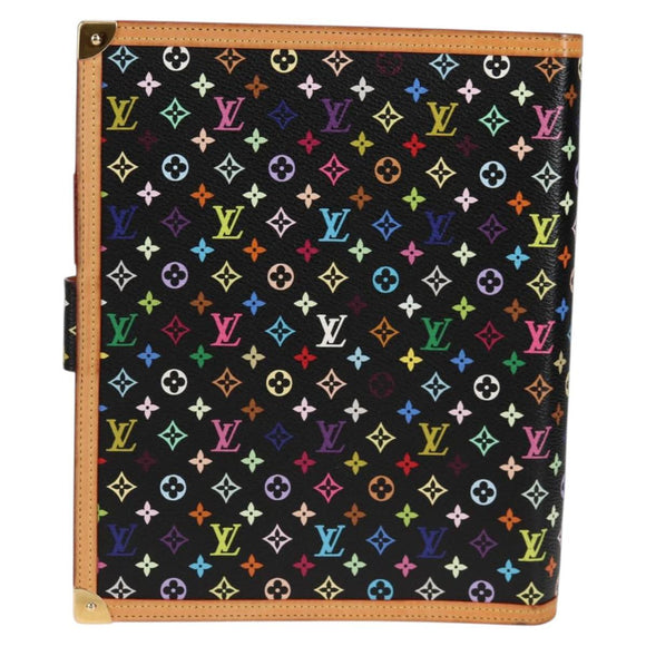 LOUIS VUITTON Multicolor Agenda GM Day Planner Cover Black R20893 Auth 135956V