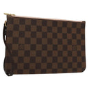 LOUIS VUITTON Damier Ebene Neverfull MM Pouch LV Auth 135978-1