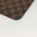 LOUIS VUITTON Damier Ebene Neverfull MM Pouch LV Auth 135978-14