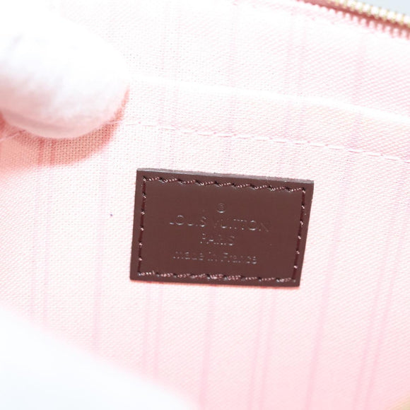 LOUIS VUITTON Damier Ebene Neverfull MM Pouch LV Auth 135978
