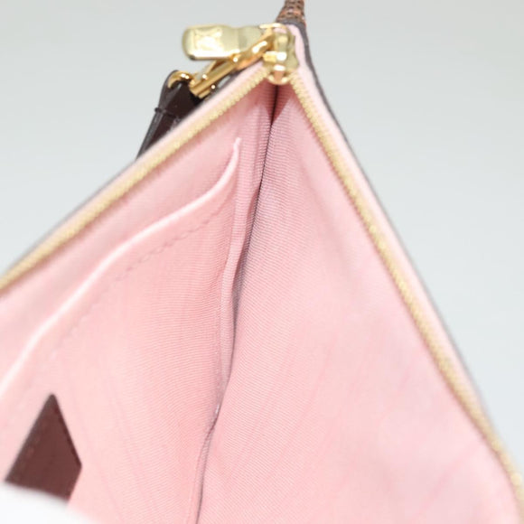 LOUIS VUITTON Damier Ebene Neverfull MM Pouch LV Auth 135978