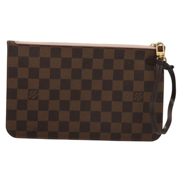 LOUIS VUITTON Damier Ebene Neverfull MM Pouch LV Auth 135978 - 0