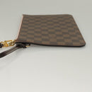 LOUIS VUITTON Damier Ebene Neverfull MM Pouch LV Auth 135978-4