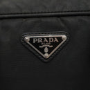 PRADA Shoulder Bag Nylon Black Silver Auth 135983-17