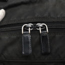 PRADA Shoulder Bag Nylon Black Silver Auth 135983-10