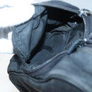 PRADA Shoulder Bag Nylon Black Silver Auth 135983-23