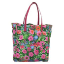 PRADA Tote Bag Nylon Multicolor Silver Auth 135984-1