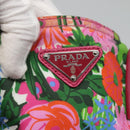PRADA Tote Bag Nylon Multicolor Silver Auth 135984-18