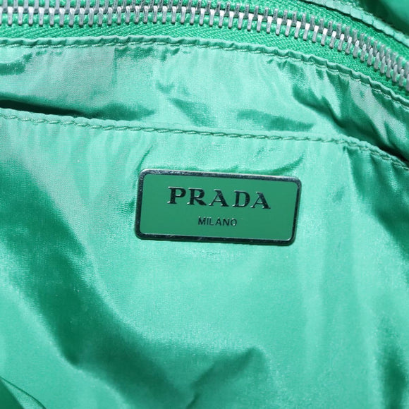 PRADA Tote Bag Nylon Multicolor Silver Auth 135984