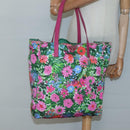 PRADA Tote Bag Nylon Multicolor Silver Auth 135984-24