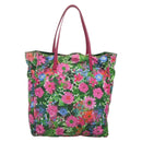 PRADA Tote Bag Nylon Multicolor Silver Auth 135984-2