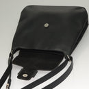 Salvatore Ferragamo Vala Shoulder Bag Enamel Black Gold Auth 135986-10
