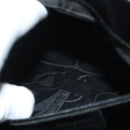 Salvatore Ferragamo Vala Shoulder Bag Enamel Black Gold Auth 135986-20