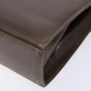 Salvatore Ferragamo Gancini Shoulder Bag Leather Brown Silver Auth 135987-15