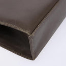 Salvatore Ferragamo Gancini Shoulder Bag Leather Brown Silver Auth 135987-16