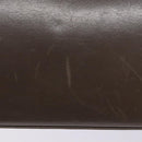 Salvatore Ferragamo Gancini Shoulder Bag Leather Brown Silver Auth 135987-10