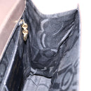 Salvatore Ferragamo Gancini Shoulder Bag Leather Brown Silver Auth 135987-19