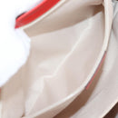 Salvatore Ferragamo Gancini Hand Bag Leather Red Gold Auth 135989V-21