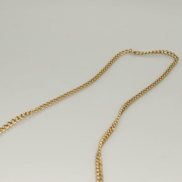 Salvatore Ferragamo Gancini Chain Shoulder Bag Enamel Black Silver Auth 135991