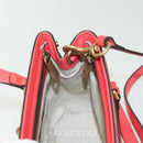 GUCCI Hand Bag Enamel 2way Red Gold 371925 Auth 135992-18