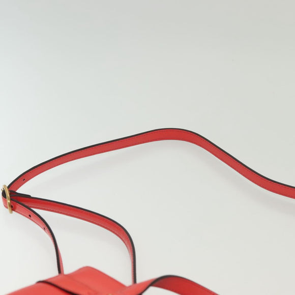 GUCCI Hand Bag Enamel 2way Red Gold 371925 Auth 135992