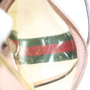 GUCCI Web Sherry Line Shoulder Bag Vinyl Clear Red Green 517350 Auth 135994-22