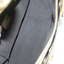 FENDI Chain Shoulder Bag Leather Gold Auth 135997-11