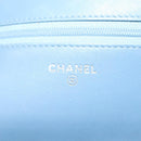 CHANEL Matelasse Chain Shoulder Bag Enamel Leather Green CC Auth 135999-22