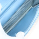 CHANEL Matelasse Chain Shoulder Bag Enamel Leather Green CC Auth 135999-10