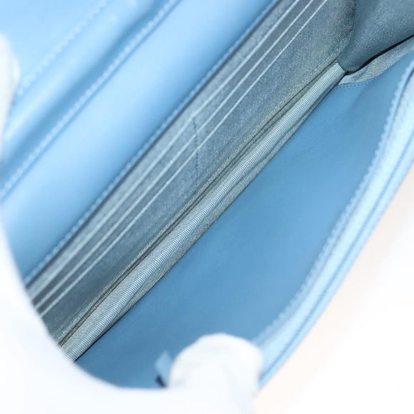 CHANEL Matelasse Chain Shoulder Bag Enamel Leather Green CC Auth 135999