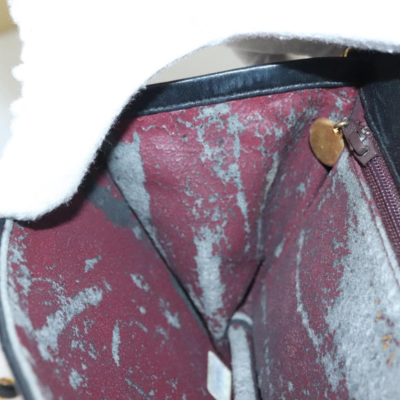 CHANEL Matelasse Chain Shoulder Bag Lamb Skin Black Gold CC Auth 136000