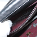 CHANEL Matelasse Chain Shoulder Bag Lamb Skin Black Gold CC Auth 136000-24